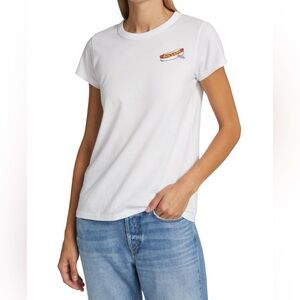 Rag & Bone NY Hot Dog Graphic Cotton TShirt Size XS Never worn w/o original tags